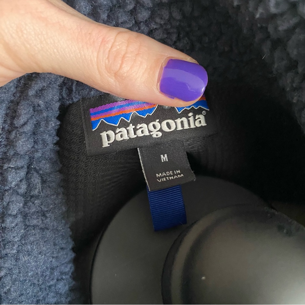 Patagonia Men's Classic Retro-X Fleece Jacket NAVY - Medium - Picture 8 of 9